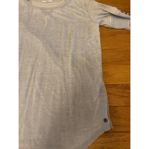 Jane & Delancy women’s grey 3/4 cotton blend button accent tunic size small - Picture 3 of 9